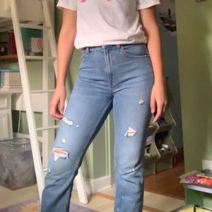 Abercrombie Ultra High Rise Straight Jeans